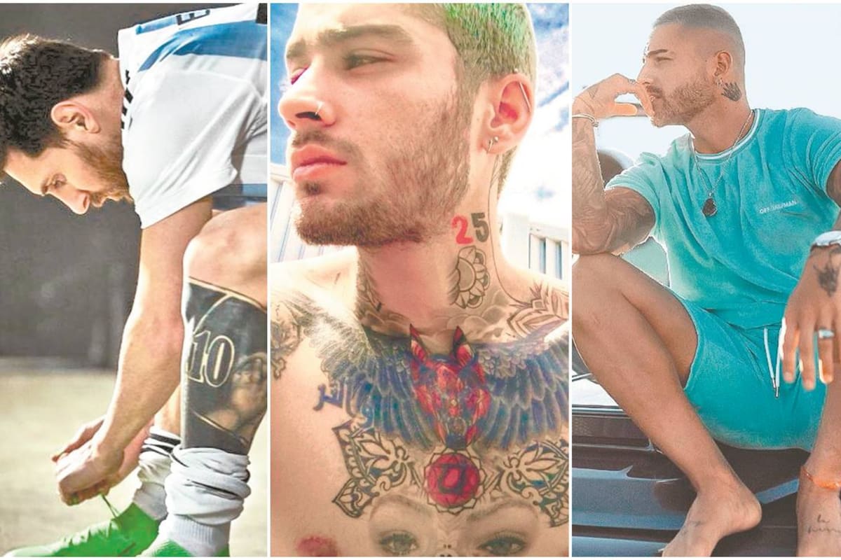 Messi, Zyan Malik y Maluma son algunos de los famosos que más exhiben sus tatuajes