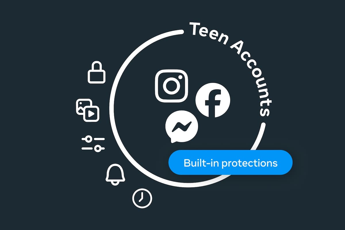 Meta anunció nuevas herramientas de control parental para las cuentas de adolescentes en Instagram, y su llegada en breve a Facebook y Messenger
