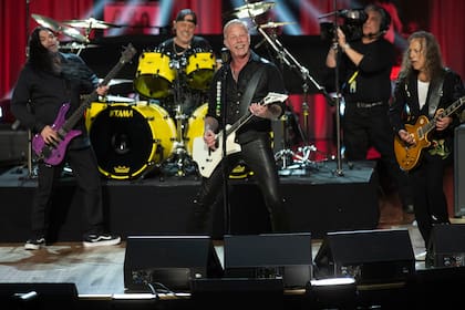 Metallica: Robert Trujillo, Lars Ulrich, James Hetfield y Kirk Hammett