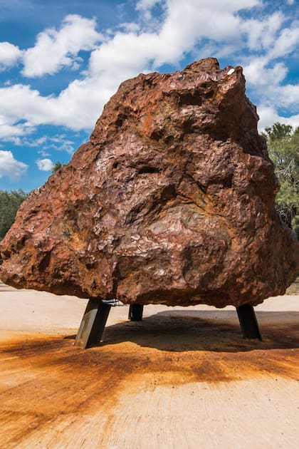 El Chaco, el meteorito en exhibición más grande de Campo del Cielo.