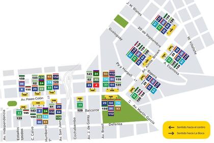 Las paradas de colectivo del metrobús del Bajo