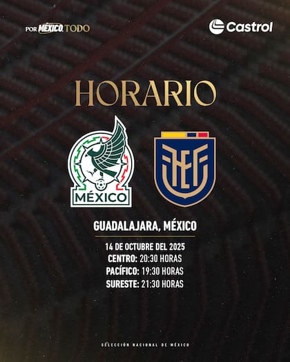 México vs. Ecuador se jugará en el Estadio Akron, de Zapopan, Jalisco (Facebook/Selección Nacional de México)