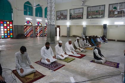Una mezquita abierta, en Paquistán