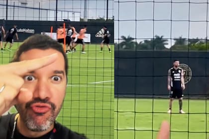 Miami es la sede para el amistoso entre Argentina y Honduras y un hombre tuvo la oportunidad de tenerlo bien cerca a su ídolo, Messi