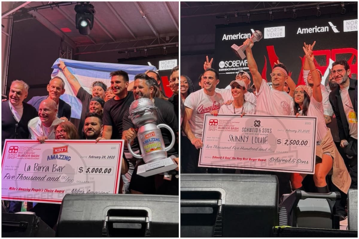 Miami reconoce a dos restaurantes con dueños argentinos en el Burger Bash