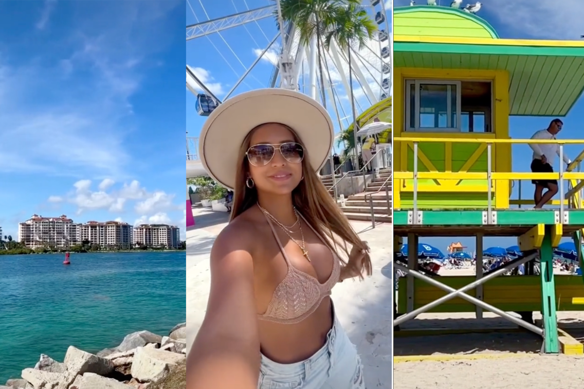 Miami tiene una amplia variedad de cosas por hacer y una mujer se quiso experimentar las más imperdibles en tiempo récord