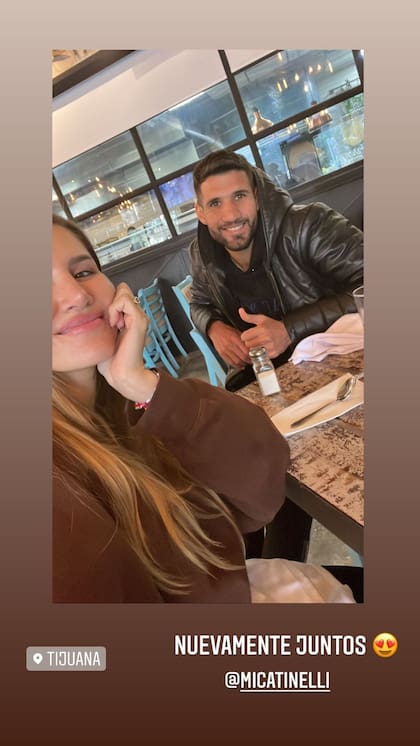 Mica Tinelli y Lisandro López, nuevamente juntos (Foto: Instagram)