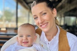 Mica Viciconte compartió una serie de fotos con su hijo Luca y hubo un detalle que llamó la atención de sus seguidores
