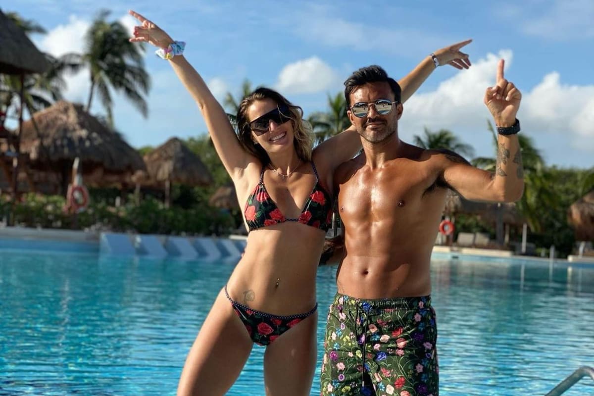 Mica Viciconte y Fabián Cubero descansan en México