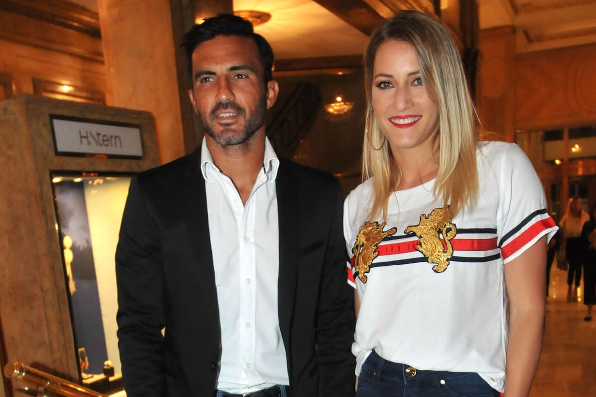 Mica Viciconte y Fabián Cubero se mostraron muy mimosos durante el Argentina Fashion Week