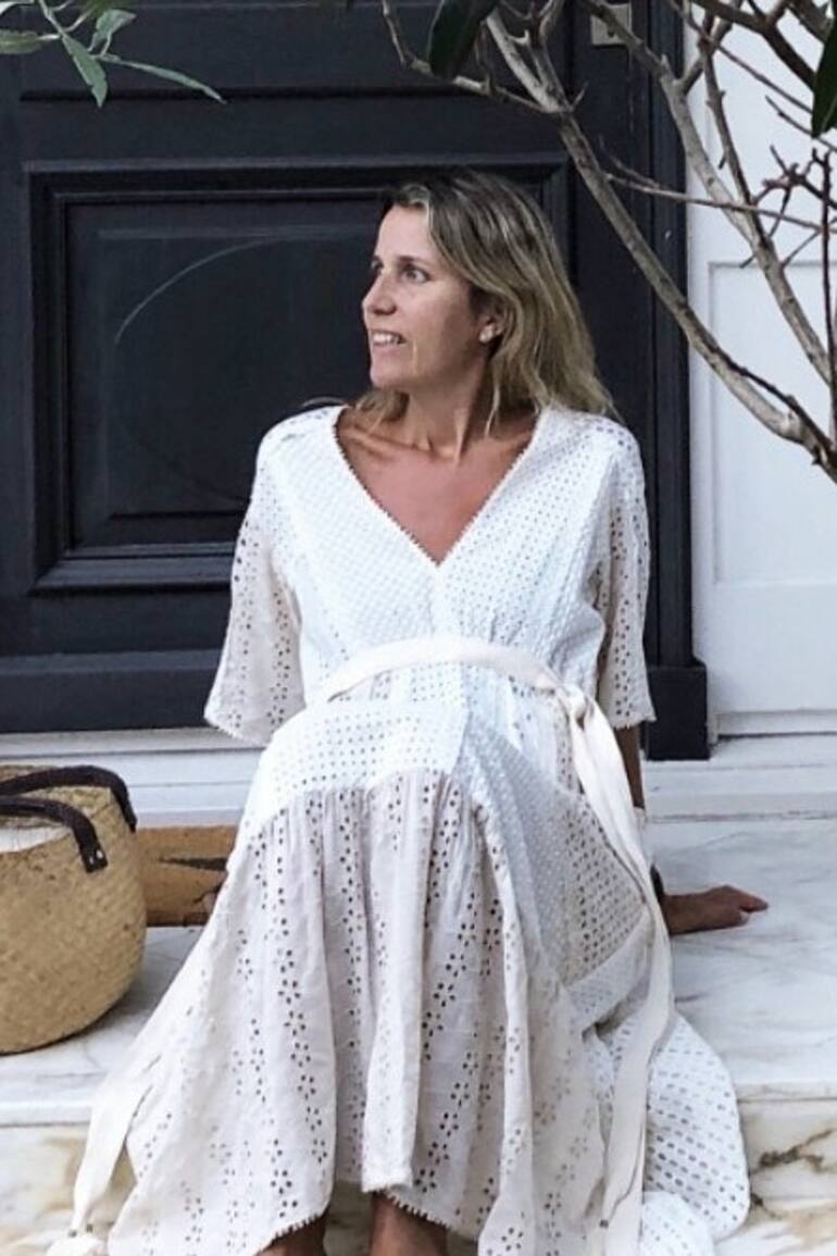 Micaela Arias, en su hogar en Ginebra.