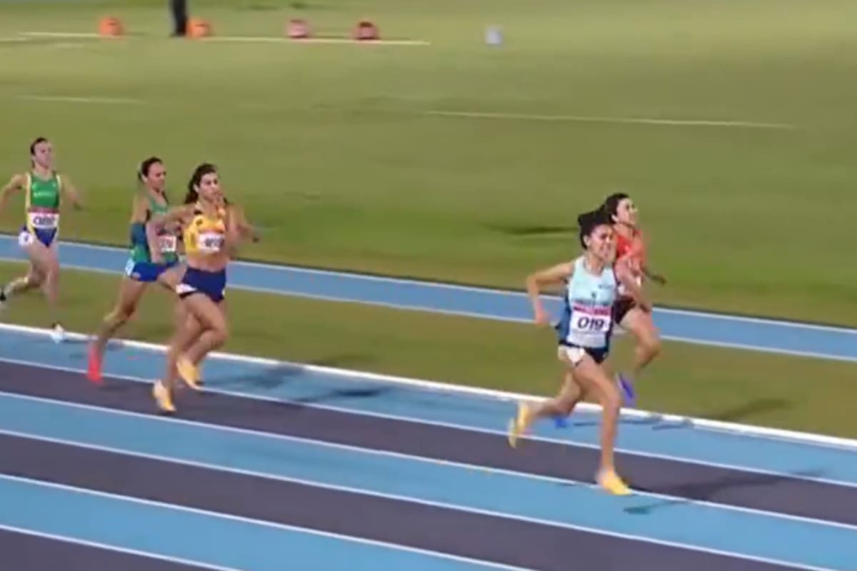 Micaela Levaggi consiguió la medalla de oro en la carrera de 1500 metros