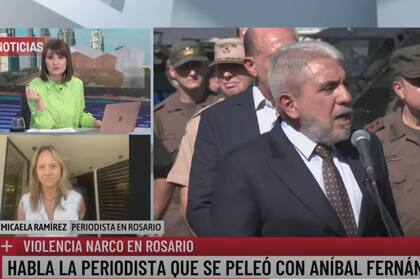 Micaela Ramírez, la periodista agredida por Aníbal Fernández, dialogó con LN+