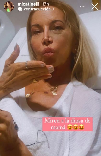 Micaela Tinelli compartió una imagen actual de su mamá a través de las redes sociales