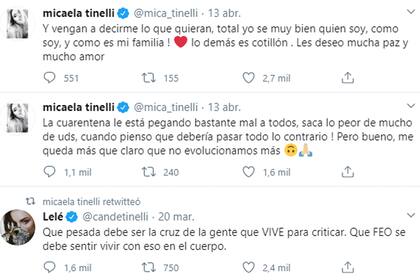 Micaela Tinelli defendió a su padre por la polémica de la valija