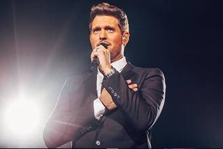 Michael Bublé saludó a su hijo Noah en pleno show