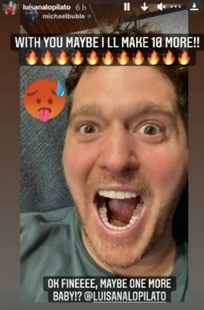 El intercambio de piropos entre Michael Bublé y Luisana Lopilato
