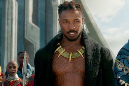 Michael B. Jordan como Killmonger en Pantegra negra