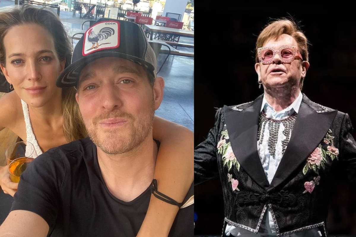 Michael Bublé destacó una actitud que tuvo Elton John con su hijo Noah