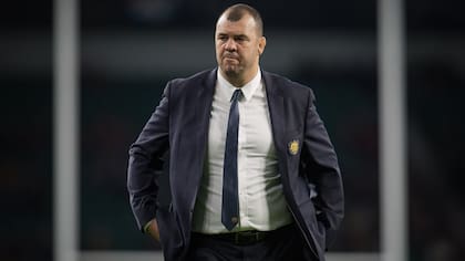 Michael Cheika, en la época en que se desempeñaba como entrenador de Australia, cuando tenía a Mario Ledesma como asistente.
