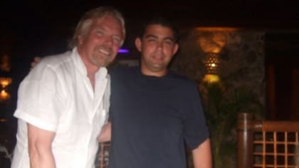 Michael conoció a muchos de sus ídolos durante su juventud, incluido Richard Branson