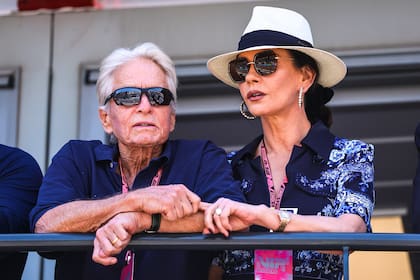 Michael Douglas
y Catherine Zeta-Jones, habitués de la F1