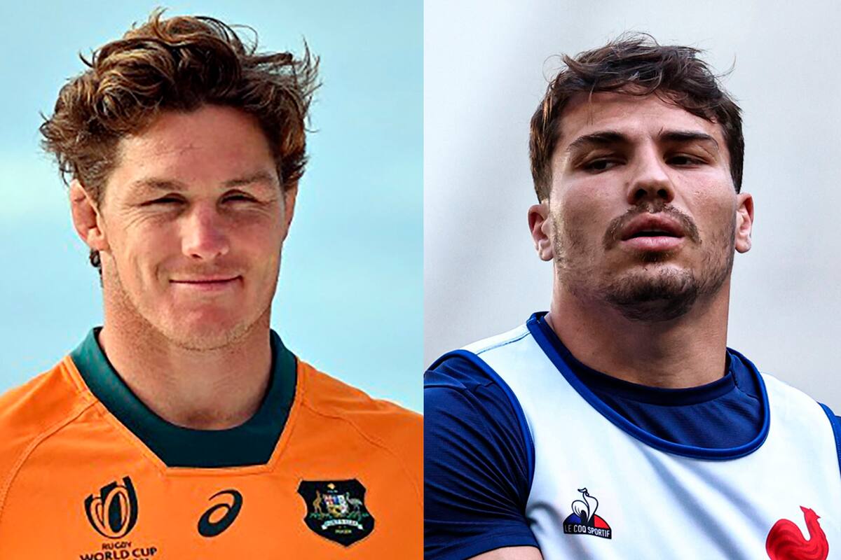 Michael Hooper y Antoine Dupont