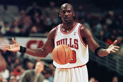 Michael Jordan con los Chicago Bulls, donde fue multicampeón de la NBA