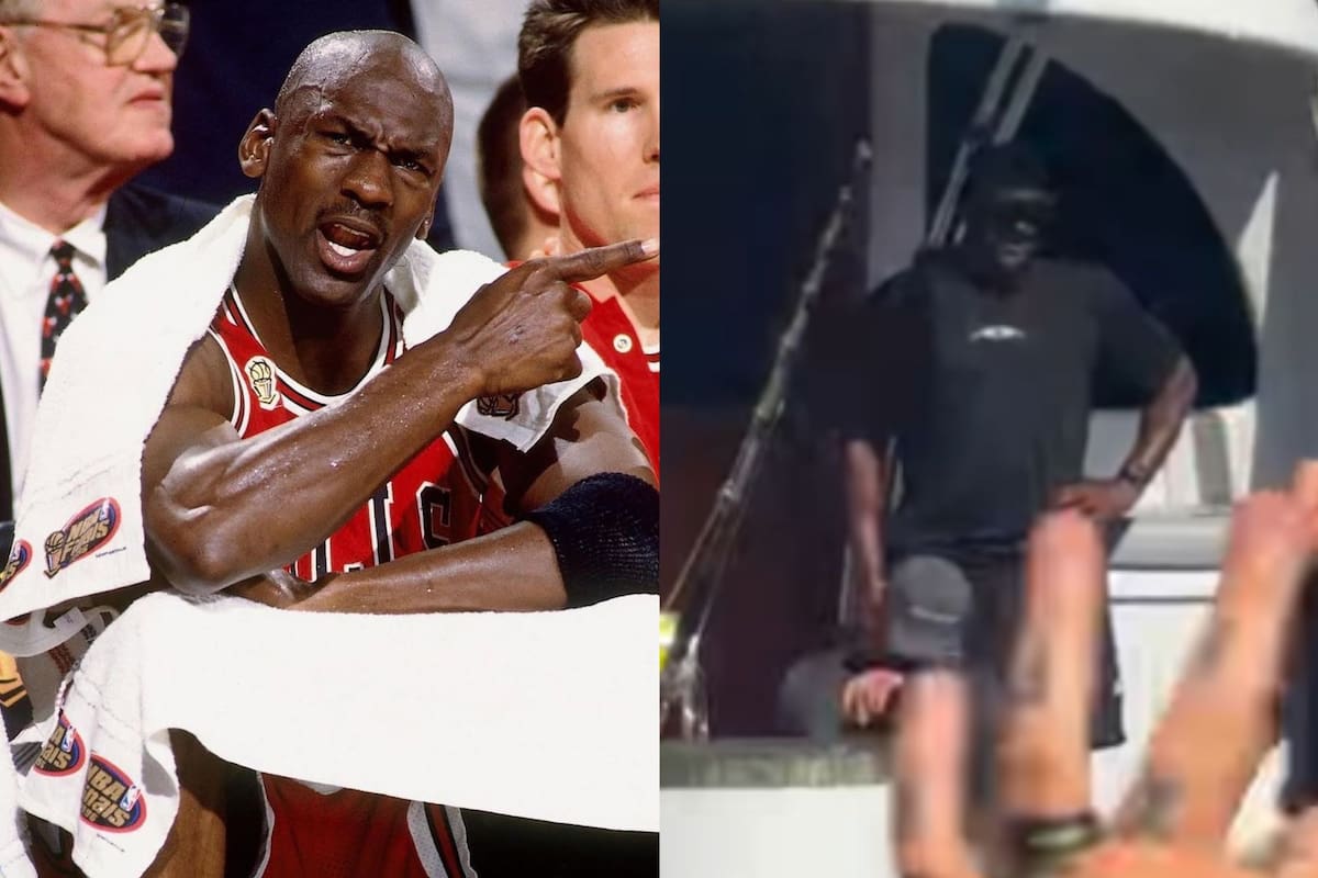 Michael Jordan, leyenda del baloncesto, también destaca en otro deporte (Instagram/@michael_jordann_/@harpoonhannas)