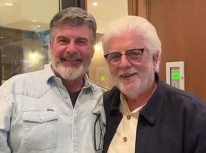 Michael junto a su padre biológico