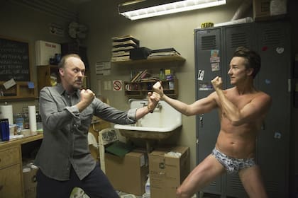 Michael Keaton y Edward Norton, en Birdman