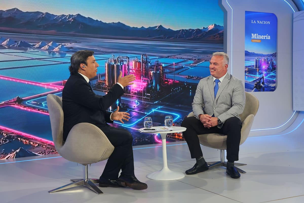 Michael Meding, director general de McEwen Copper y gerente general del proyecto Los Azules, fue entrevistado por José Del Rio, secretario general de Redacción de LA NACION