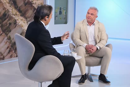 Michael Meding (McEwen Copper) abrió el evento en diálogo con José De Rio, secretario General de Redacción de LA NACION