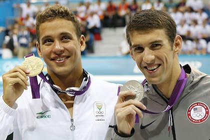 Chad Le Clos se quedó con la medalla de plata ante Michael Phelps en los Juegos Olímpicos Londres 2012
