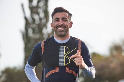 Michael Santos, de Talleres, todo un personaje