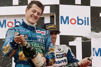 Michael Schumacher y su primer título: compitió palmo a palmo con Damon Hill