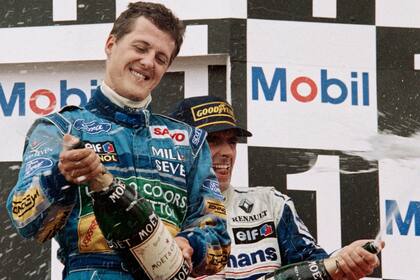 Michael Schumacher y su primer título: compitió palmo a palmo con Damon Hill