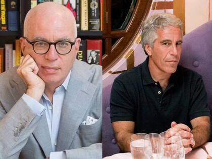 Michael Wolff y Jeffrey Epstein. Fuente: X