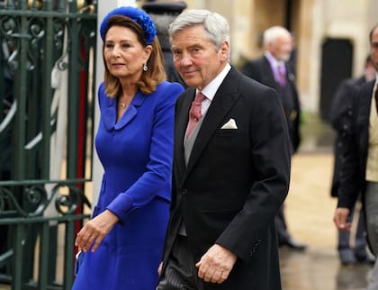 Michael y Carole Middleton, los padres de la Princesa de Gales, presentes en el histórico evento