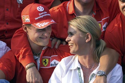 Michael y Corinna Schumacher, en una imagen de 2001