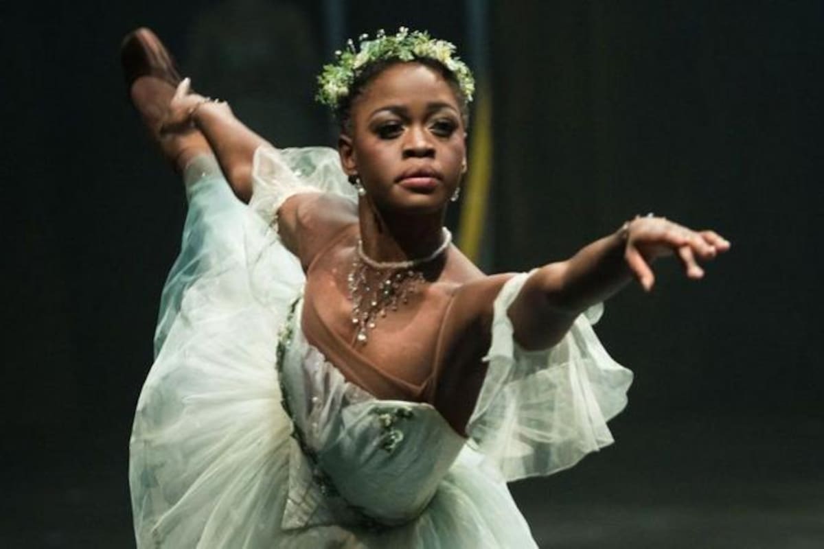 Michaela DePrince interpretando "Giselle" con el Ballet Nacional Inglés en 2017.