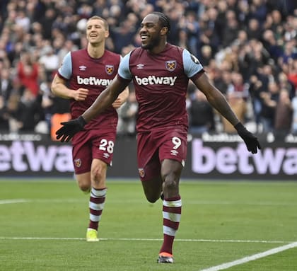 Michail Antonio, con el West Ham