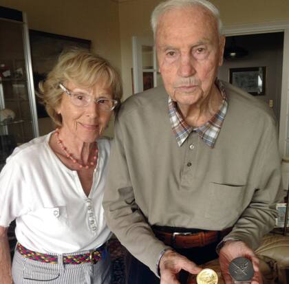 Michel Bacos junto a su esposa Rosemary