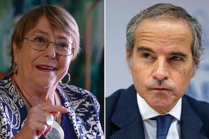 Michelle Bachelet y Rafael Grossi, candidatos para la Secretaría General de la ONU