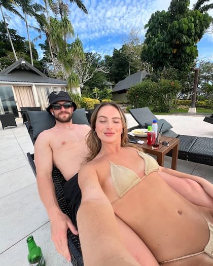 Michelle junto a su marido Tim Payne (Foto: @michellepetersm)