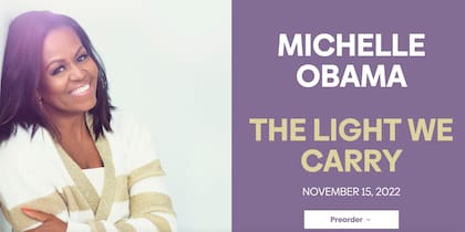 Michelle Obama rompió récords de ventas con Becoming, su nuevo libro saldrá en noviembre, pero ya está disponible para preventa en su sitio oficial