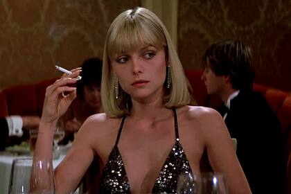 Pfeiffer en Caracortada, de Brian De Palma