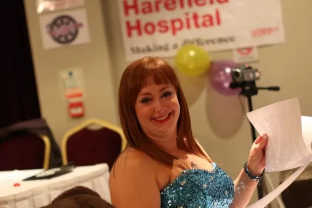 Michelle recaudó dinero a través de obras de caridad para ayudar al hospital Harefield