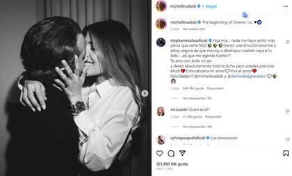Michelle Salas compartió un romántico posteo con su pareja