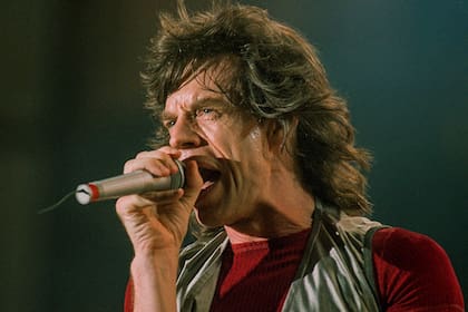Mick Jagger en la gira de Voodoo Lounge, en River Plate, 1995